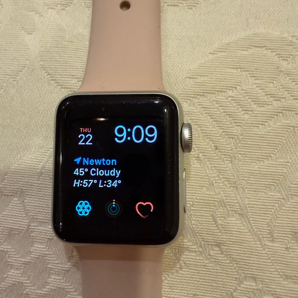 Apple Smartwatch with Pink Band